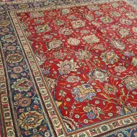 ۲ فرش دستبافت تبریز طرح درباری ۱مخمل۲دستبافت ترکمن