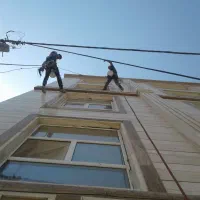 تعمیرات نما  کار در ارتفاع بدون داربست