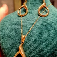 نیم ست طلای اشکی - فقط ۴درصد|جواهرات|ری, شهرری|دیوار