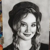 نقاشی چهره/ سیاه قلم