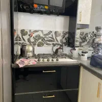 کابینت بدنه گالوانیزه درب هایگلس سینک شیر اهرمی|مصالح و تجهیزات ساختمان|گرگان, |دیوار