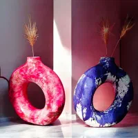 گلدان های دوناتی باطراحی های منحصر به فرد کاستوم|مجسمه، تندیس، ماکت|لاهیجان, شیخ زاهد|دیوار