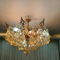 لوستر برنز ۱۲ شعله|لوستر و چراغ آویز|سنندج, |دیوار