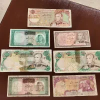 مجموعه 7 عددی اسکناس پهلوی