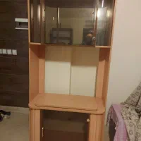 بوفه چوبی ویترین دار