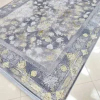 قالی/فرش/ با رنگبندی های یاسی/طوسی/