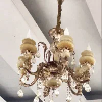 لوستر سنگ مرمر و برنز