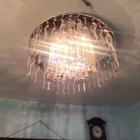 لوسترگرد سقفی ریموت دار|لوستر و چراغ آویز|تهران, فلاح|دیوار