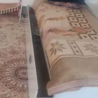 تخت دونفره و کتاب خانه