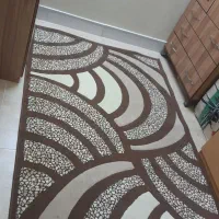 فرش ۴متری فانتزی طرح سنگی شیک .نو