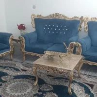 مبل ۸ نفره استیل همراه عسلی