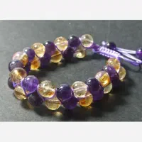 دستبند آمیتیست سیترین (دستبند دوردیفه گوهرسنگ اصل)|جواهرات|شیراز, شهرک امیر کبیر|دیوار