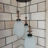 دو عدد لوستر سه شاخه