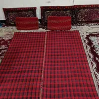 جاجیم قرمز پشم گوسفند،عربی (یاییم)|گلیم، جاجیم، گبه|اهواز, اهواز|دیوار