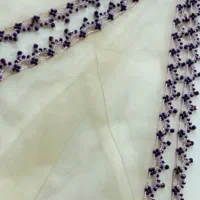 دوخت روسری محلی کریستال دوزی