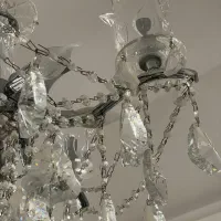 لوستر کریستال|لوستر و چراغ آویز|کرج, دهقان ویلا|دیوار