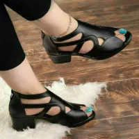 کفش زنانه مجلسی چرم فقط یک بار پوشیده شده