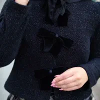 کراپ کت لمزور مشکی و دامن چهارخونه کشمیر|لباس|مشهد, عامل|دیوار