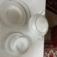 چهارسرویس چینی زرین سپیدصدف با یدونه سوپخوری|ظروف سرو و پذیرایی|تبریز, |دیوار