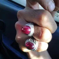 دوتا انگشتر یاقوت کهنه قدیمی|کلکسیون اشیاء عتیقه|قم, علی آباد سعدگان|دیوار