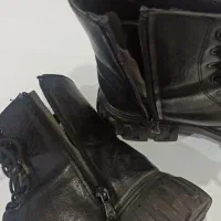 پوتین مشکی یخ شکن دار 38 پسرانه دخترانه مشترک|کیف، کفش، کمربند|رشت, انصاری|دیوار