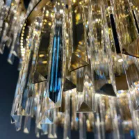 لوستر کریستال آرتین مدرن ۶۰×۴۰ دوطبقه|لوستر و چراغ آویز|تهران, نیروی هوایی (پیروزی)|دیوار