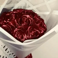 رز روبانی دسته گل باکس گل بوکت تک شاخه