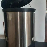 سطل پدالدار آشپزخانه کرومی