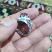 انگشتر یاقوت سرخ معدنی افریقایی خون کبوتری