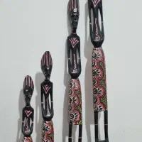 مجسمه و جاشمعی چوبی