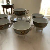 ست ۶ عددی فنجان نعلبکی برند رویال لوکس ایتالیا