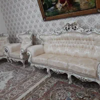 مبل سلطنتی ۹ نفره بدنه چوب