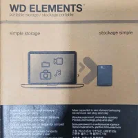 هارد اکسترنال 1 ترابایت WD ELEMENTS