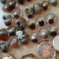 فر وش تعداد ۵۲  عددانگشترنقره مردانه قدیمی|جواهرات|تربت جام, حافظ|دیوار