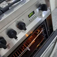 گاز فر ۴ شعله تمام استیل  در حدنو|اجاق گاز و لوازم برقی پخت‌وپز|تهران, بهارستان|دیوار