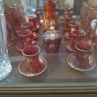 سرویس استکان نلبکی شاه عباسی و6عدد لیوان|صنایع دستی و سایر لوازم تزئینی|تهران, کرمان|دیوار