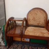 میز تلفن چوبی