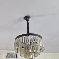 ۲عددلوستر۶شعله کریستالی