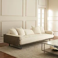 کاناپه آمریکایی ۴ نفره طرح وود فریم (wood frame)|مبلمان خانگی و میز عسلی|تهران, پونک|دیوار