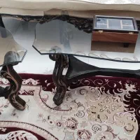 مبل سلطنتی ۹ نفره همراه با سه مبز جلو مبلی|مبلمان خانگی و میز عسلی|گلبهار, شهر جدید گلبهار|دیوار