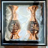 گلدان مسی سایز۲۵ دو عدد|صنایع دستی و سایر لوازم تزئینی|گرگان, |دیوار