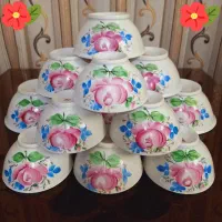 ۱۱ عدد کاسه‌آبگوشت‌خوری گل‌سیب روسی قدیمی