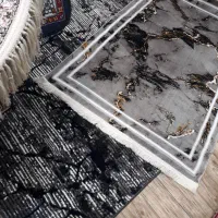 فرش آشپزخانه طرح سنگی وخشتی قالیچه وزرنیم ۱×۱/۵