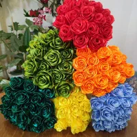 گل رز زیبا|گل مصنوعی|خمینی‌شهر, |دیوار