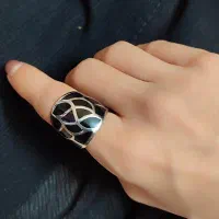 انگشتر استیل رنگ ثابت