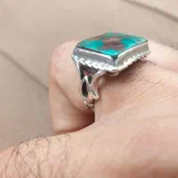 انگشتر نقره عیار بالا فیروزه نیشابوری|جواهرات|شوشتر, |دیوار