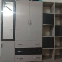 ستِ میزِکار و کمد لباسی و کتابخانه