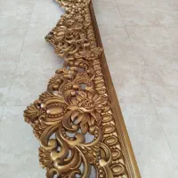 کتیبه طلایی کاملا سالم به طول 3متر|پرده، رانر، رومیزی|صحنه, |دیوار