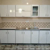 کابینت فلزی درب چوب ۶تیکه ۶متر