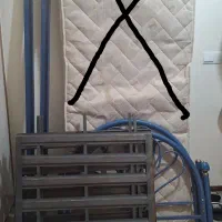 تخت یک نفره فرفورژه کفی فلزی